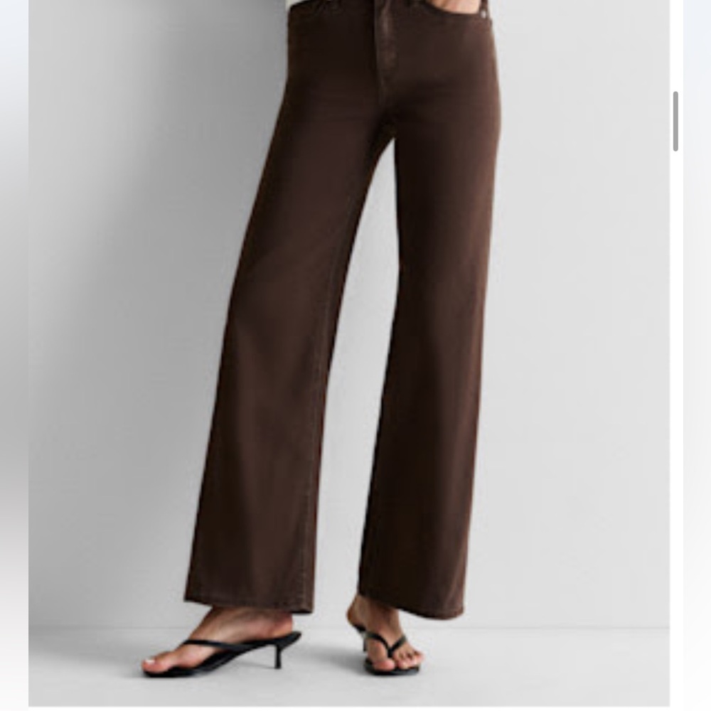 Quince Dark Brown Flare Women's Jeans